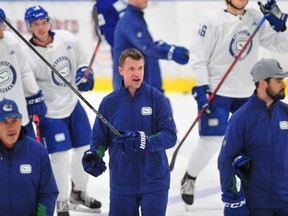 Yogi Svejkovsky during the 2022 Vancouver Canucks development camp at the University of British Columbia in Vancouver, BC., on July 12, 2022.