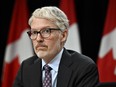 The privacy commissioners of Canada and British Columbia have launched an investigation into a Victoria-based company that performs background checks on tenants and others. Privacy Commissioner of Canada Philippe Dufresne takes part in a news conference in Ottawa, on Thursday, Feb. 29, 2024.