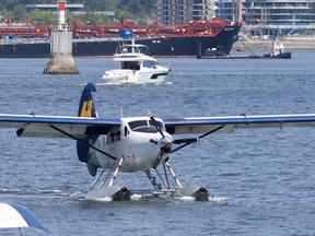 Marine traffic in Vancouver Harbour on June 10, 2024.