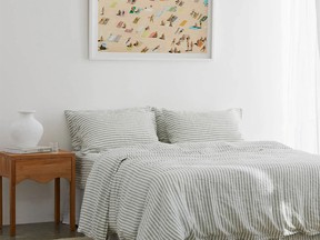 Striped bedding by Thebedlinens on Etsy.com