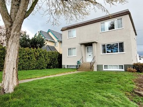 Built in 1953, the main and top-floor suites both comprise two bedrooms and a bathroom, and there is shared laundry in the common utility area on the ground floor.