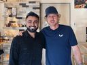 Zarack co-owner Hassib Sarwari with actor Owen Wilson.