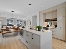 Townhomes in Latimer Walk, Zenterra Developments’ new community in the Township of Langley, feature nine-foot ceilings on the main floor and an open-concept design ideal for family life and entertaining.