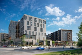 Phase 1 of the Innovation District includes Nikola, a six-storey strata building with 127 compact units that range from studios to three-bedroom layouts.