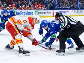 The Vancouver Canucks will face off against the Calgary Flames on Oct. 9 to open the 2024-2025 season.