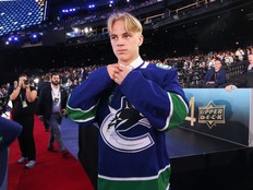 Vancouver Canucks 2024 third-round pick Melvin Fernström is playing for Team Sweden at the World Junior Summer Showcase in Michigan this week