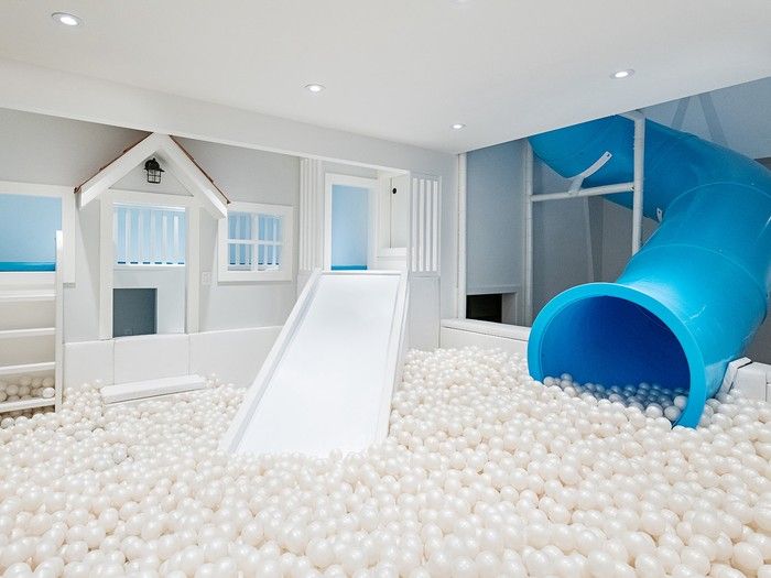 Playroom and ball pit created by Sukava Design.