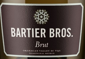 Bartier Bros. Brut N/V, Oliver, Okanagan Valley, British Columbia, Canada.