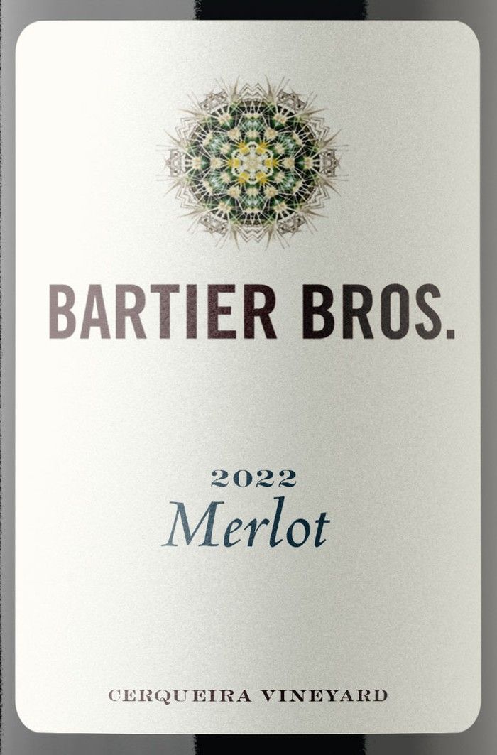Bartier Bros. Merlot Cerqueira Vineyard 2022, Oliver, Okanagan Valley, British Columbia, Canada.