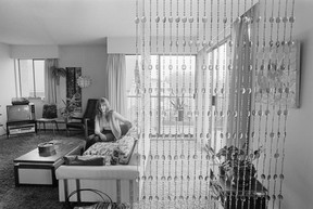 Runner-up Jane Welch impressed the competition judges with her use of a double sweep of hanging beaded curtains that redefined and reshaped the space.