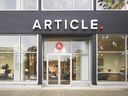 Previously online only furniture and decor brand Article, opens its first bricks-and-mortar location.