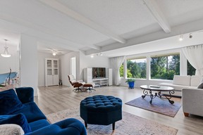 The main level has more than 2,000 square feet that contains four bedrooms (including a separate one-bedroom suite).