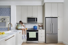 The kitchens in Woodward homes feature a spacious layout designed functionality.