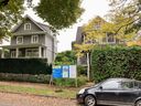 These houses on the 2100-block of W 14th in Kitsilano are set to be demolished and replaced by an 18-storey tower, which developer Michael Geller calls