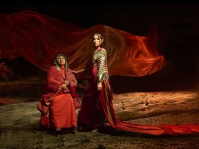 Vancouver Indigenous Fashion Week returns November 20-23, 2024. Pictured are Charlene Aleck (left) and Perseis Paul.