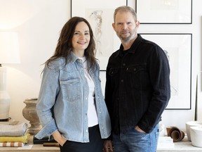 Bonnie Wilson, owner of Gild & Co.. left. and interior designer Peter Wilds.