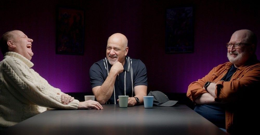  british reboot co-creators gavin blair and ian pearson (pictured with story editor dan didio, middle) launched a cgi revolution from vancouver with reboot. the animated series is the subject of a new 30th anniversary documentary, reboot rewind. reboot rewind photo