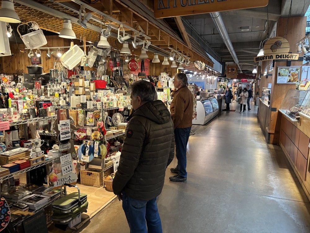  lonsdale quay and the shipyards district in north vancouver were quiet on boxing day 2024.