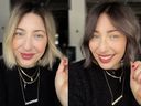 A blonde to brunette transformation: Nadia Albano embraces 'espresso martini' hair colour for 2025.