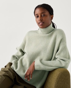 Souffle yarn high sweater, $29.90 at Uniqlo, uniqlo.com. Handout/