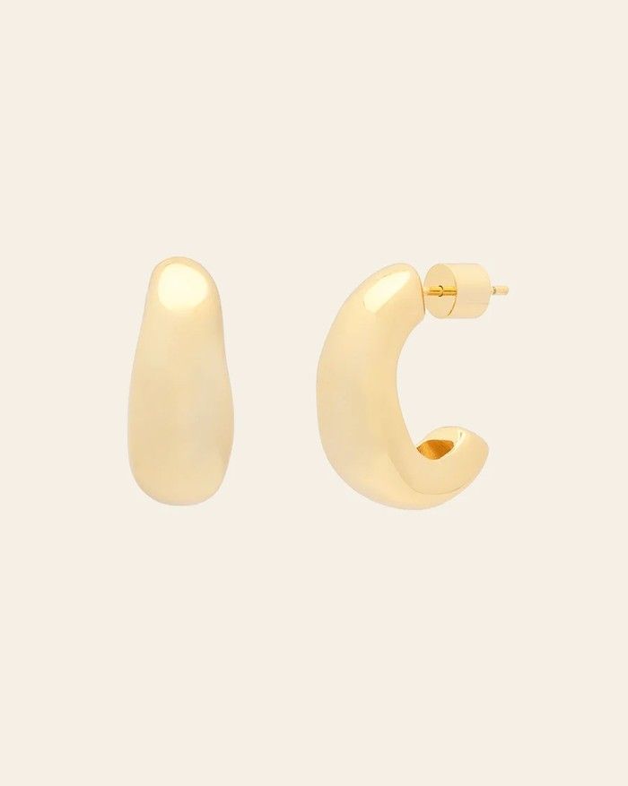 Melanie Auld XL Curve Hoops | $150 at Melanieauld.com. Handout/