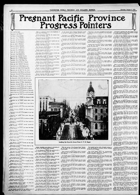 Ce jour dans l'histoire, 1912 : le boosterisme sévit dans le boom de Vancouver 9 PP