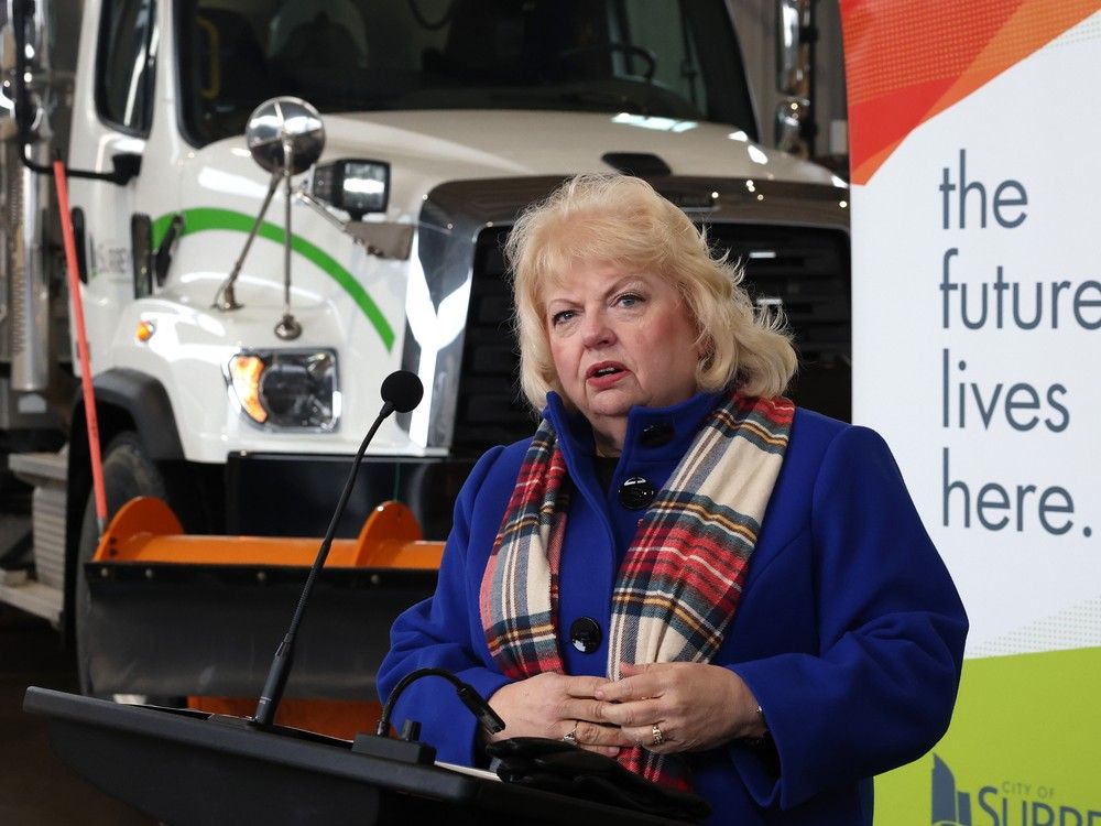 Surrey Mayor Brenda Locke. Surrey Mayor Brenda Locke.