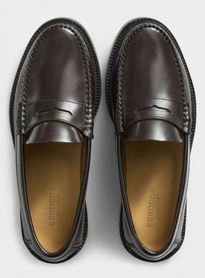 Simons smooth leather penny loafers. Handout/