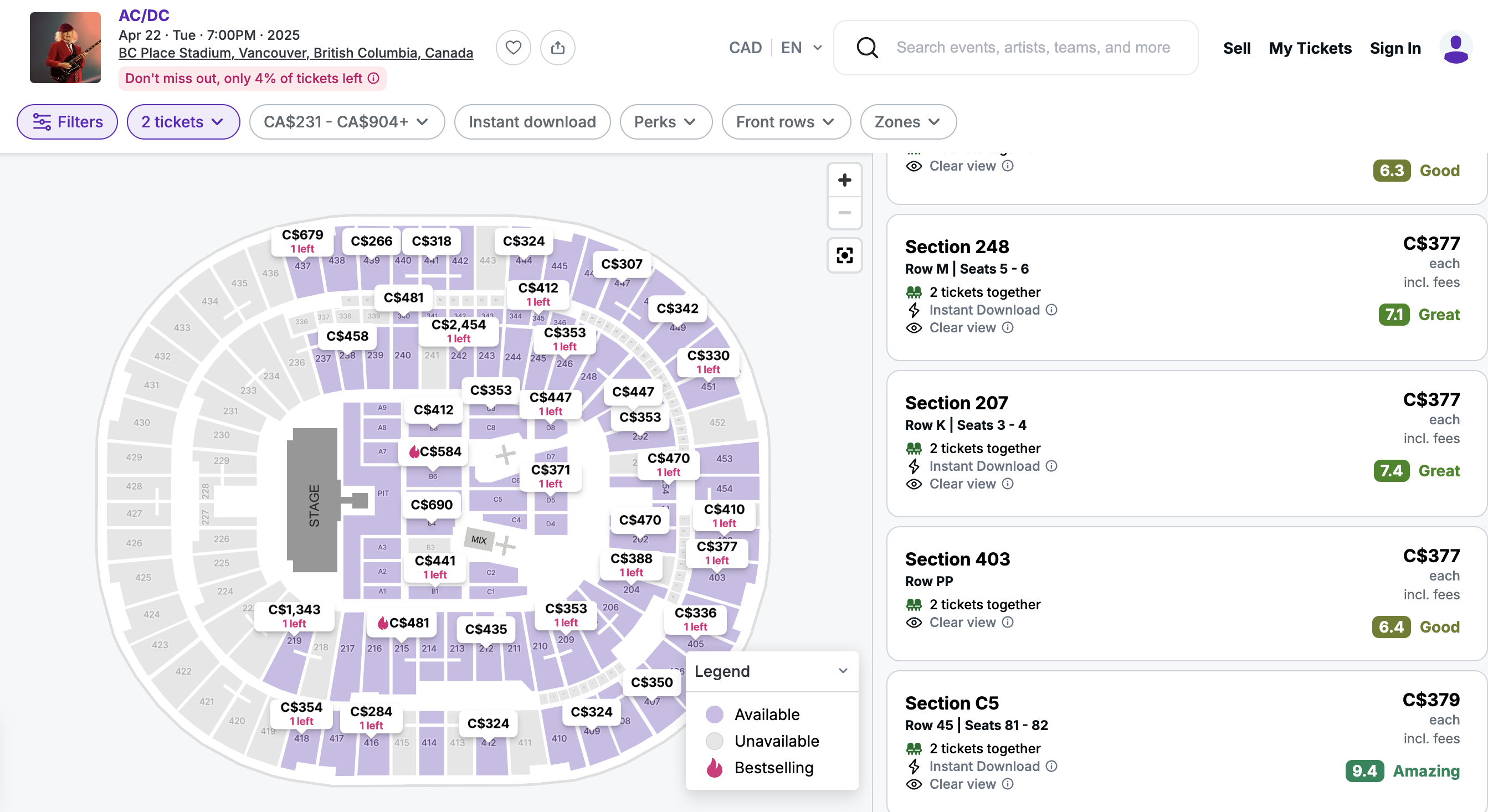 Want to see AC/DC in Vancouver? Here are the latest ticket prices ...