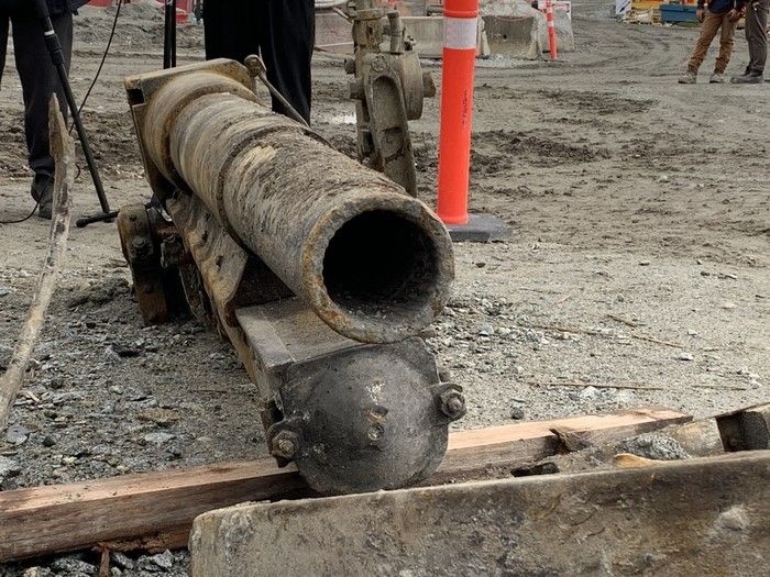 German artillery from First World War piece found buried at the