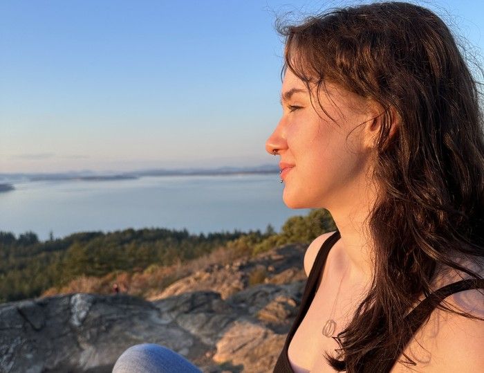  sidney mcintyre-starko in victoria during her first year of university. photo courtesy sidney’s family