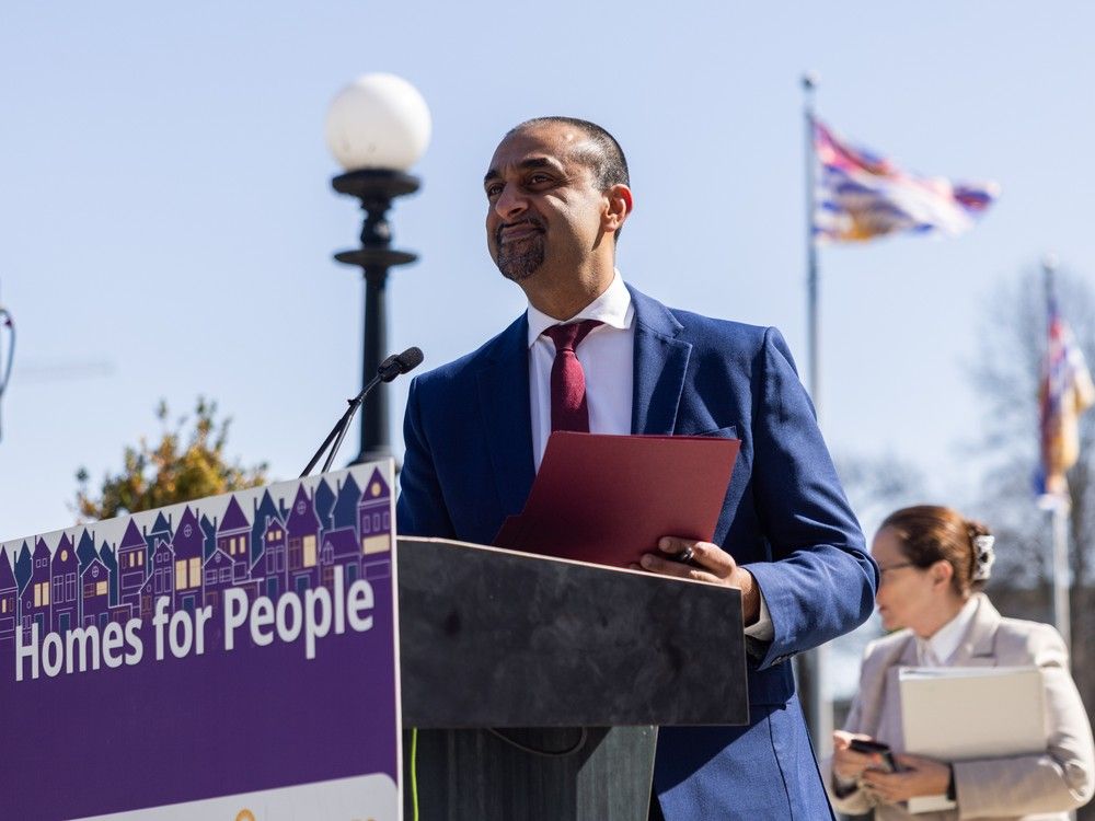 Housing and Municipal Affairs Minister Ravi Kahlon in April 2025.