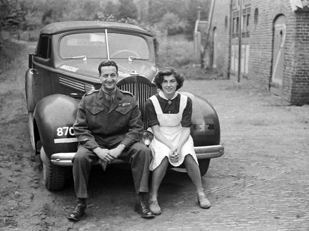 Lt.-Col. Gerald Levenston MBE and Ada Hugenholtz, nurse who served in the Dutch resistance relaxing in post-war Netherlands. Lt.-Col. Gerald Levenston MBE and Ada Hugenholtz, nurse who served in the Dutch resistance relaxing in post-war Netherlands.