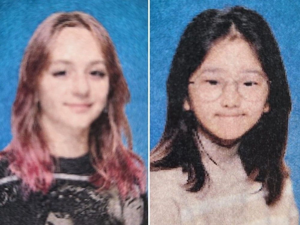 Surrey police reported May 23 that Alicia Merck, left, and Olivia Moon are missing. Surrey Police Service photos Surrey police reported May 23 that Alicia Merck, left, and Olivia Moon are missing. Surrey Police Service photos