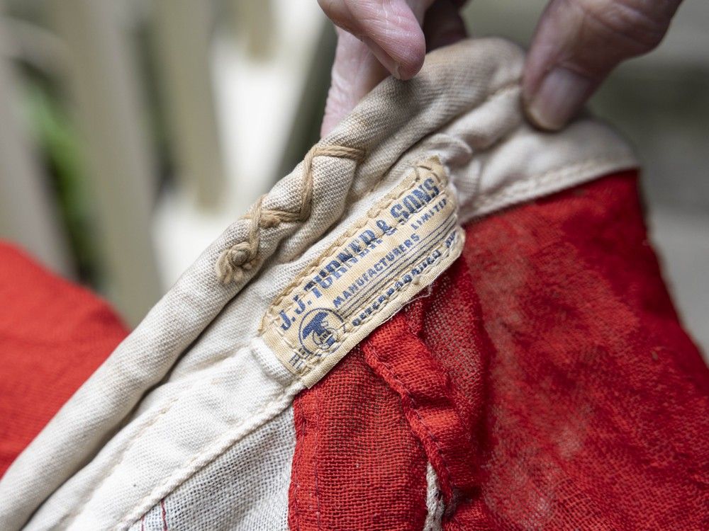 The Red Ensign flag that once belonged to Lt.-Col. Gerald Levenston. The Red Ensign flag that once belonged to Lt.-Col. Gerald Levenston.