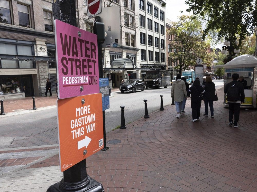 The change to Cordova Street's traffic flow is aimed at facilitating nearby Gastown's car-free pedestrian zone on Sundays. The change to Cordova Street's traffic flow is aimed at facilitating nearby Gastown's car-free pedestrian zone on Sundays.