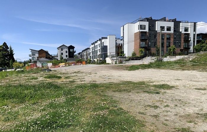 So far The Trails project in the 500 and 600 blocks of East 1st has been mostly low-rise, multi-family buildings. Now the developer wants to add highrises. So far The Trails project in the 500 and 600 blocks of East 1st has been mostly low-rise, multi-family buildings. Now the developer wants to add highrises.