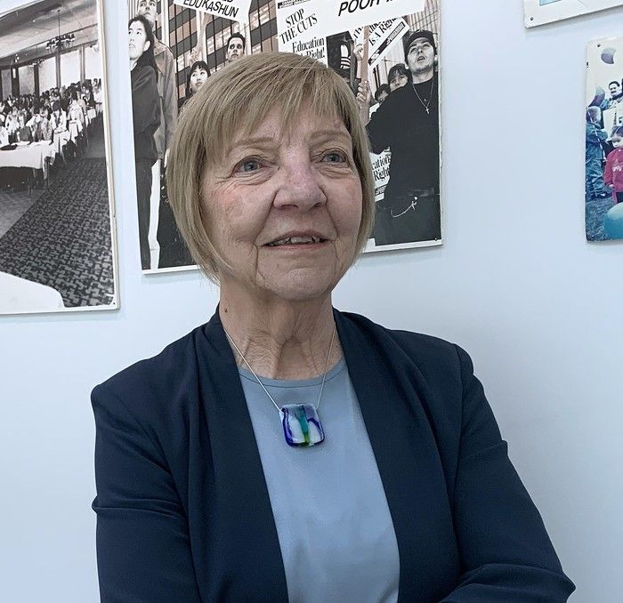  lynne bueckert, secretary-business manager of the hospital employees union.