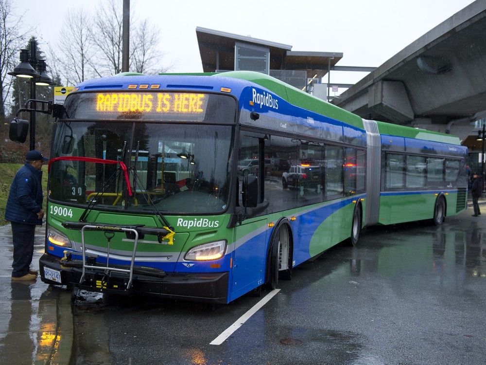 RapidBus service, for instance, consists of just six routes on the North Shore, in Vancouver, Surrey and the TriCities to Maple Ridge, but they averaged 20,600 boardings in 2024 — 15 per cent of the total. RapidBus service, for instance, consists of just six routes on the North Shore, in Vancouver, Surrey and the TriCities to Maple Ridge, but they averaged 20,600 boardings in 2024 — 15 per cent of the total.