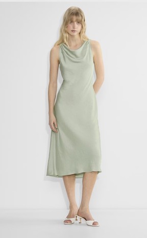 Wilfred Goddess Satin Dress. Handout/