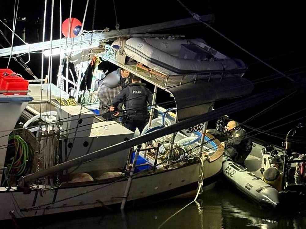 RCMP allege a 25-year-old man attempted to ram and evade a police vessel in a stolen fishing boat off the coast of Prince Rupert.