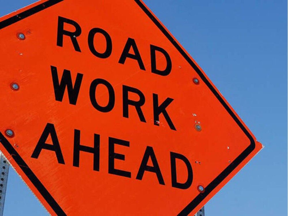 Road work ahead.