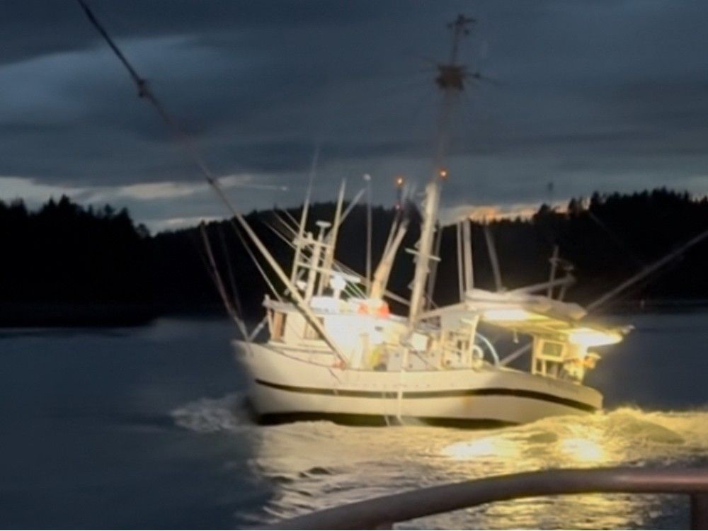  RCMP allege a 25-year-old man attempted to ram and evade a police vessel in a stolen fishing boat off the coast of Prince Rupert.