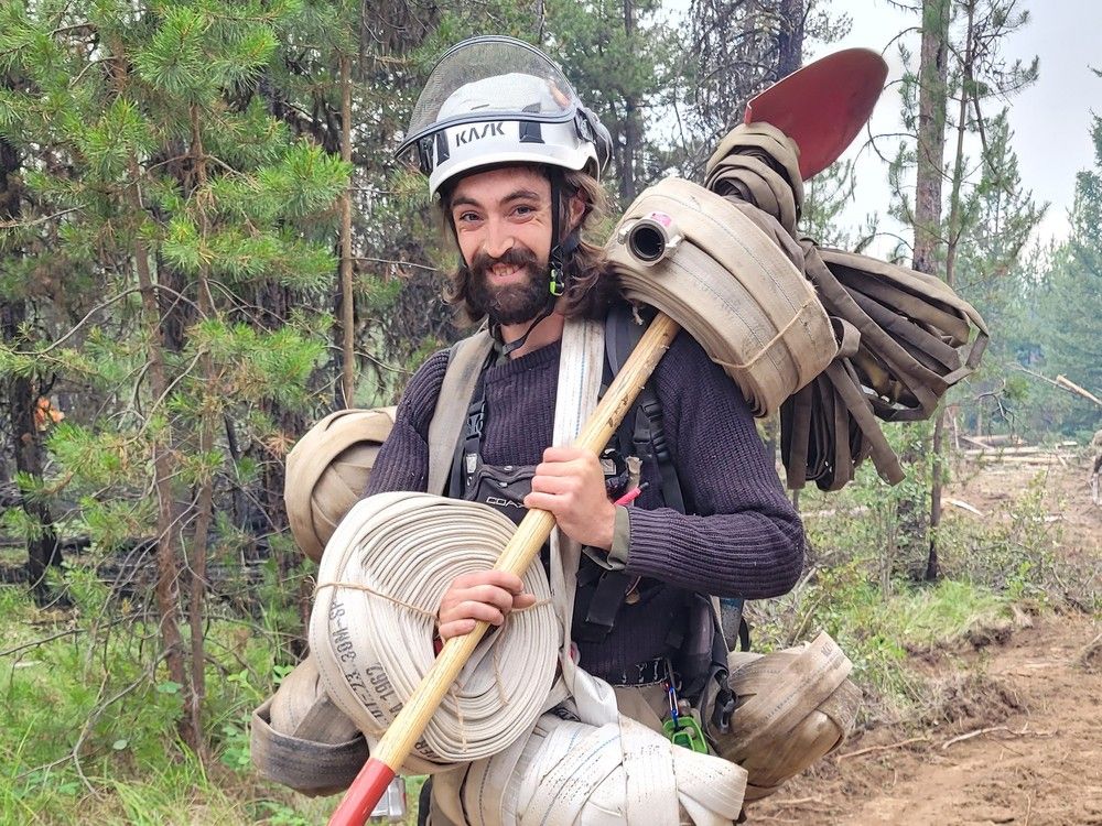 Jake McGavin, who turns 29 in September, is in his third season fighting wildfires in B.C. He's been lucky to have received a pair of two-year work permits, but the second is soon to run out. Jake McGavin, who turns 29 in September, is in his third season fighting wildfires in B.C. He's been lucky to have received a pair of two-year work permits, but the second is soon to run out.