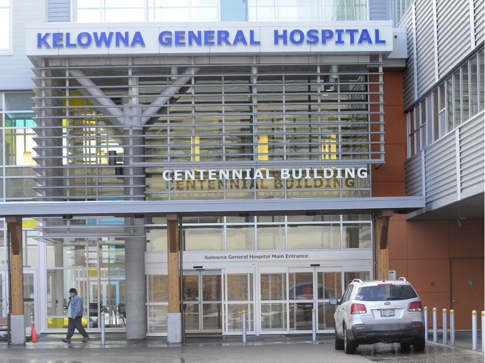 Entrance to Kelowna General Hospital. Entrance to Kelowna General Hospital.