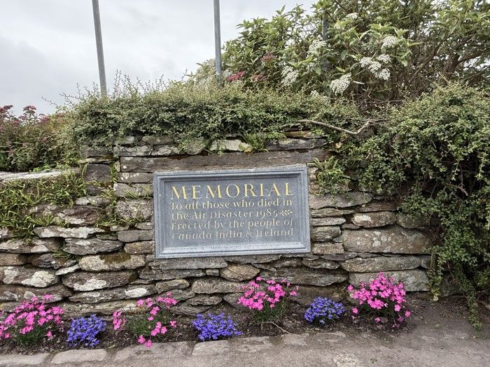 Sign at entrance of Air India memorial in Ahakista, Ireland on Saturday, June 21, 2025. Sign at entrance of Air India memorial in Ahakista, Ireland on Saturday, June 21, 2025.