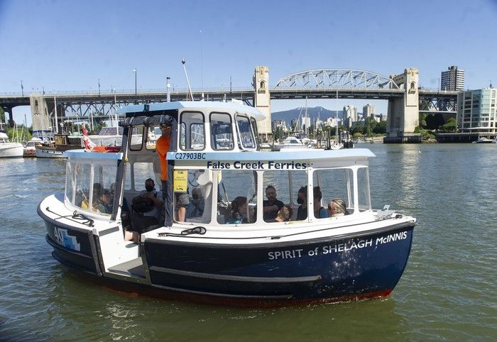 Ferries carry passengers to and from Granville Island. Ferries carry passengers to and from Granville Island.
