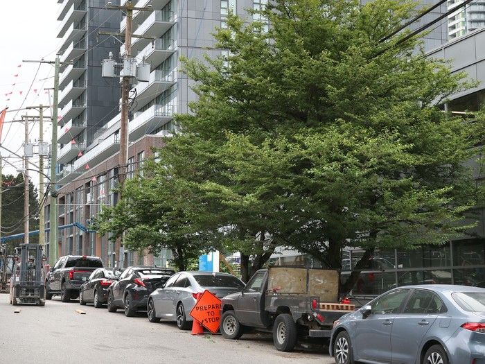  The Signal project by Intracorp Homes and Oxford properties at 8420 Ash St. in Vancouver, B.C., June 25, 2025.