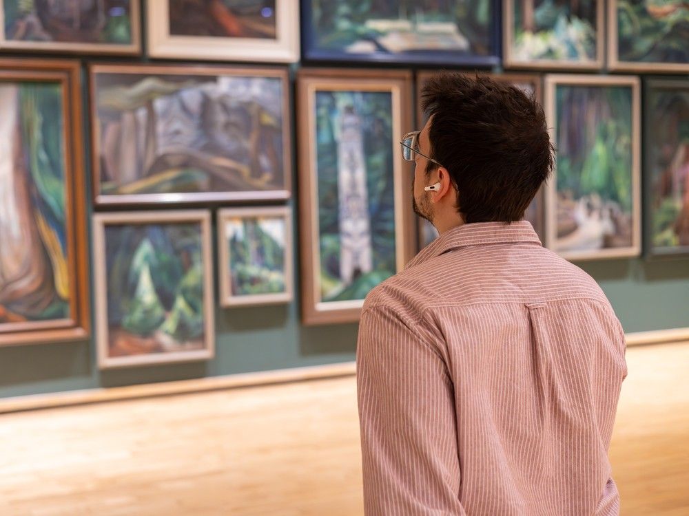 Visitors to the Vancouver Art Gallery look at an exhibition called Emily Carr Navigating an Impenetrable Landscape. Photo: Ian Lefebvre, Vancouver Art Gallery Visitors to the Vancouver Art Gallery look at an exhibition called Emily Carr Navigating an Impenetrable Landscape. Photo: Ian Lefebvre, Vancouver Art Gallery
