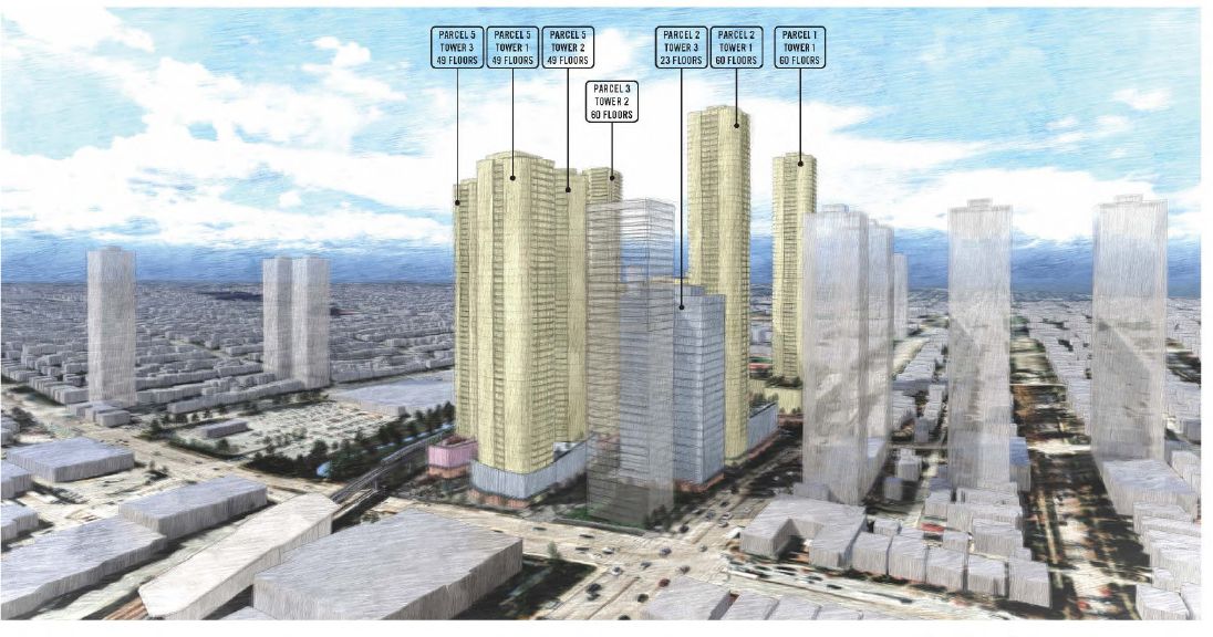  a concept design from 2024 for the redevelopment of 3200 e. broadway, vancouver.